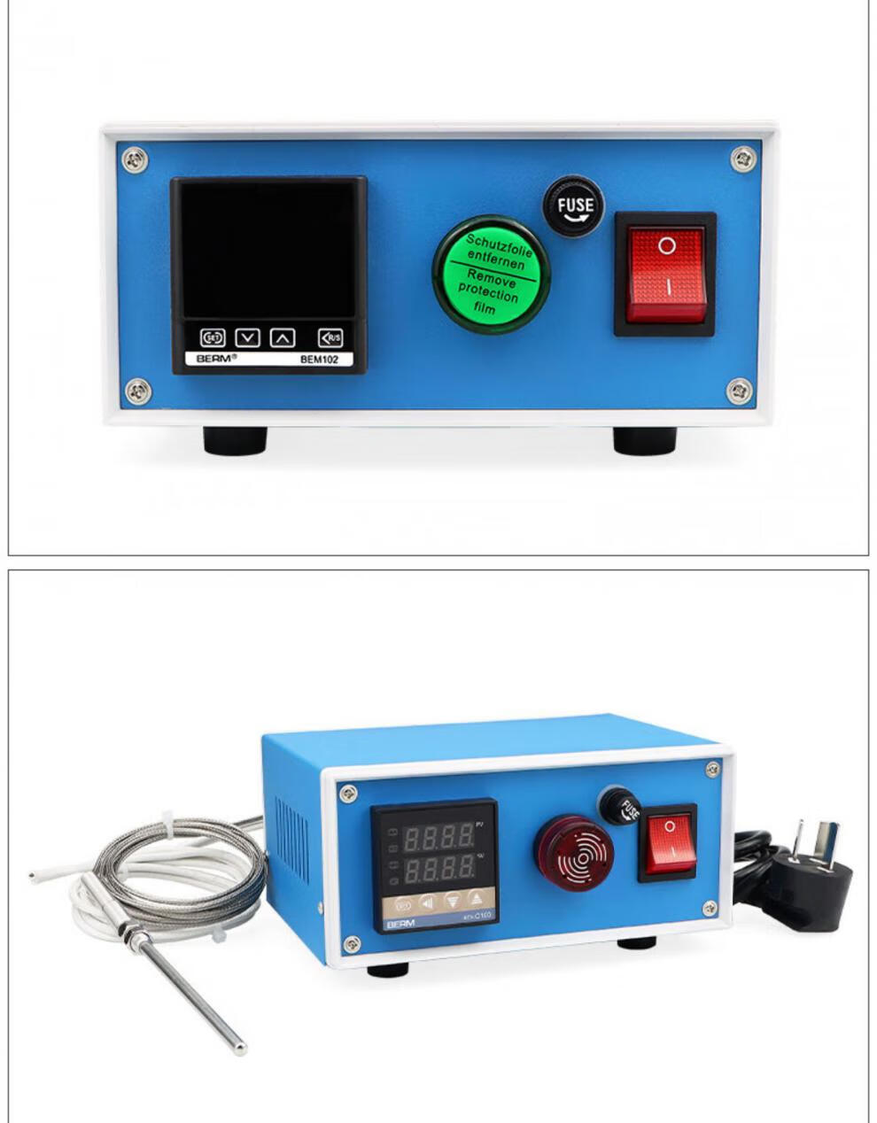 温控箱报警箱恒温温度报警成套装102温度控制箱rex-c100温控器 经济款