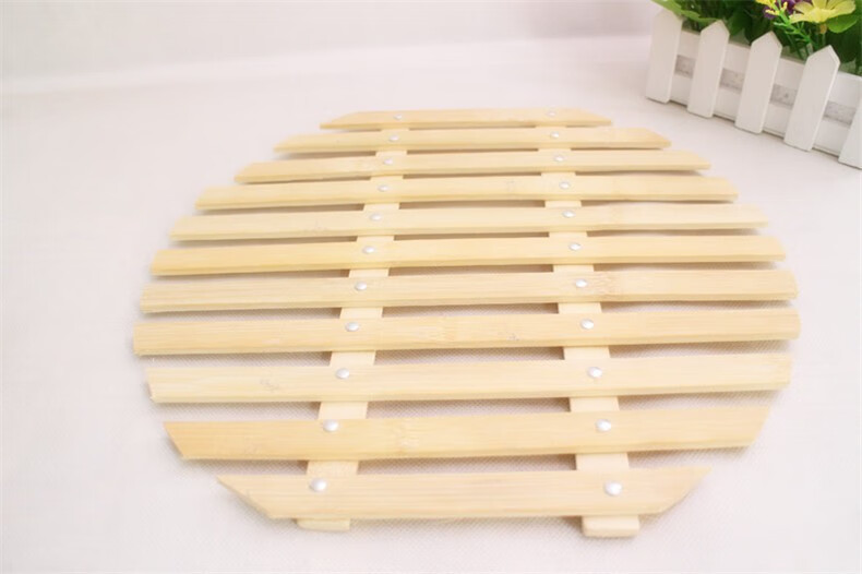 fgacct竹蒸片蒸垫蒸格蒸架包边宽竹片蒸笼垫炒锅篦子隔层加厚竹篦子蒸