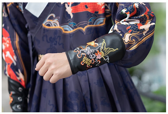 wwe金腰带汉服古风腰带飞鱼服圆领袍配饰革带可调节蹀躞带锦衣卫男女