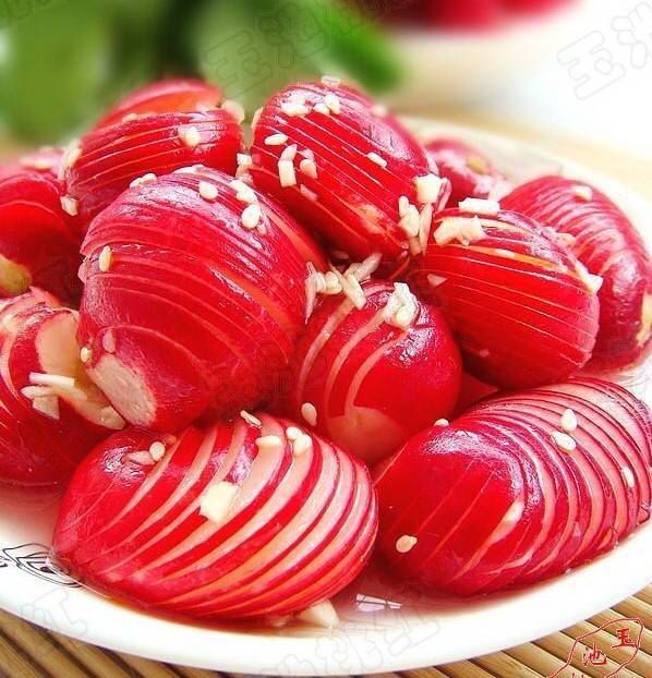 新鲜樱桃萝卜小萝卜水红萝卜迷你粉嫩多汁爽口沙拉泡菜蔬菜食材精装1