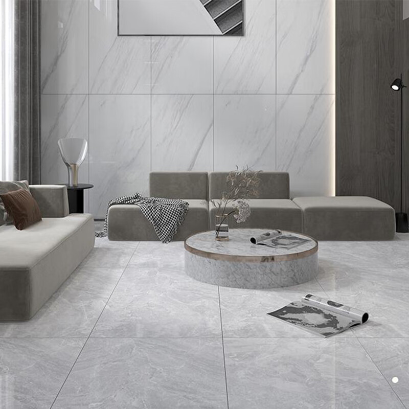 别墅餐厅大厅通体大理石大板灰色瓷砖750x1500地砖客厅卧室g71572tp1