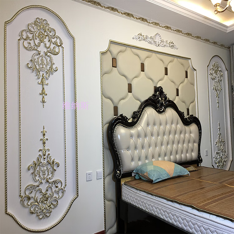 pvc软线条欧式背景墙弯曲造型圆弧形边框线拱形装饰压边条收口线宽24