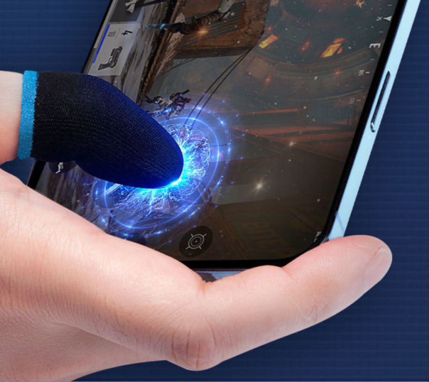 游戏手指套电竞吃鸡指套黑鲨防汗防滑电竞职业不求人同款触屏指套超薄