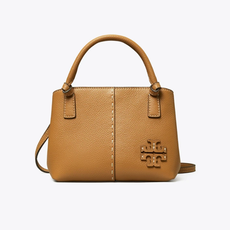 toryburch汤丽柏琦tb女包mcgraw迷你手提包经典款女士荔枝纹皮革手提