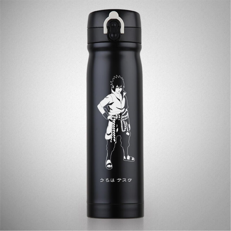 神孩子火影忍者杯子 鸣人卡卡西佐助斑鼬佩恩动漫的保温杯弹跳盖水壶