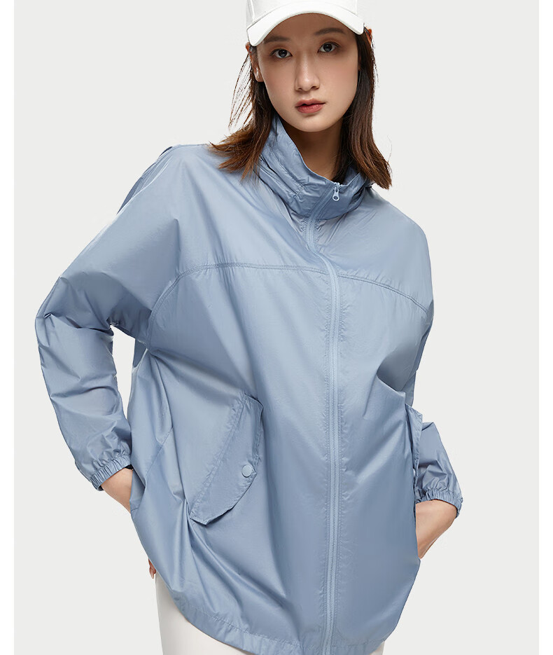 诺诗兰男女防晒皮肤衣户外防泼水防紫外线轻量薄蝉翼防晒服外套 雅咖