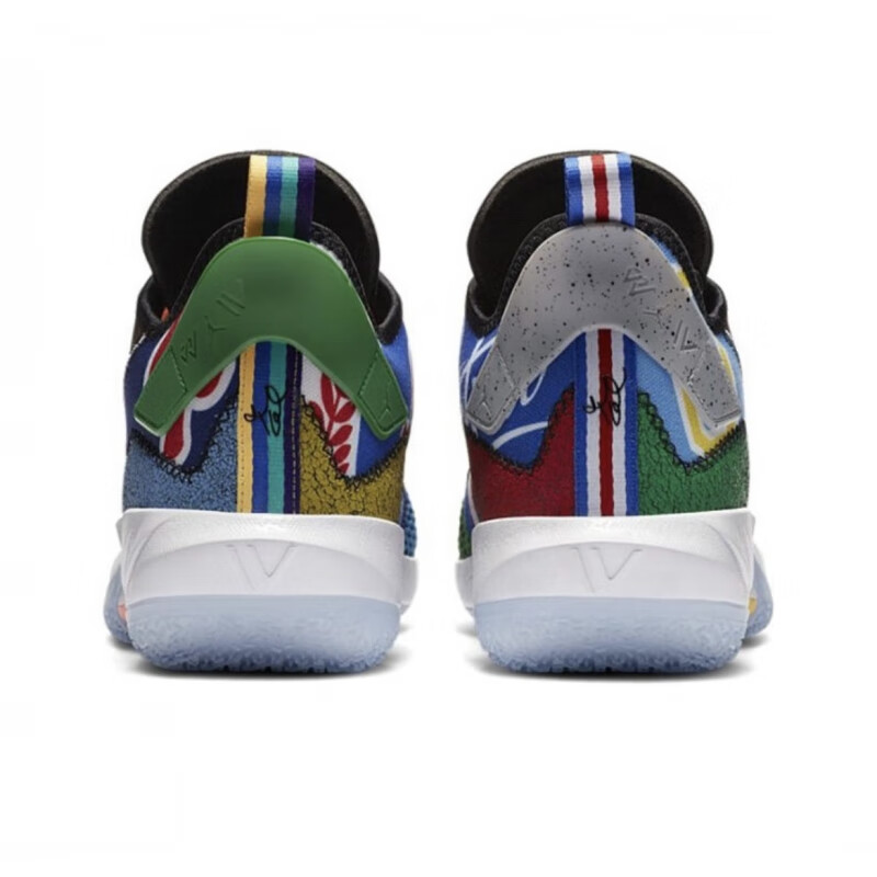 nike/耐克男鞋 air 鸳鸯配色威少4彩色涂鸦实战篮球鞋 dd1134-103 35.