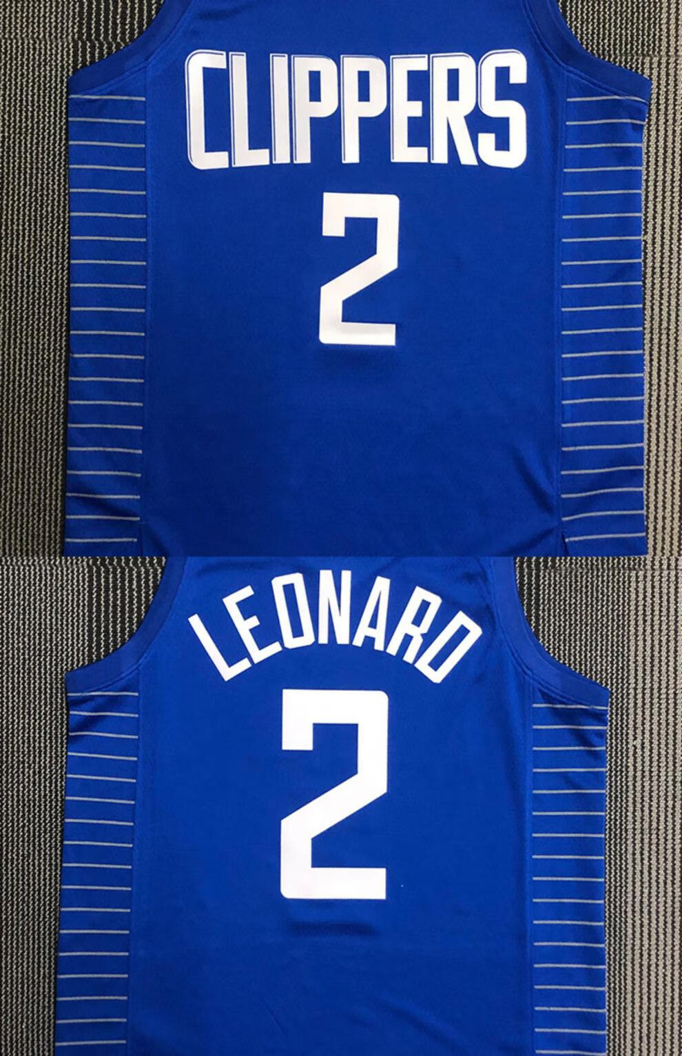 滕讯体育nba旗舰快船队13号乔治球衣球裤套装城市版2号伦纳德男女背心