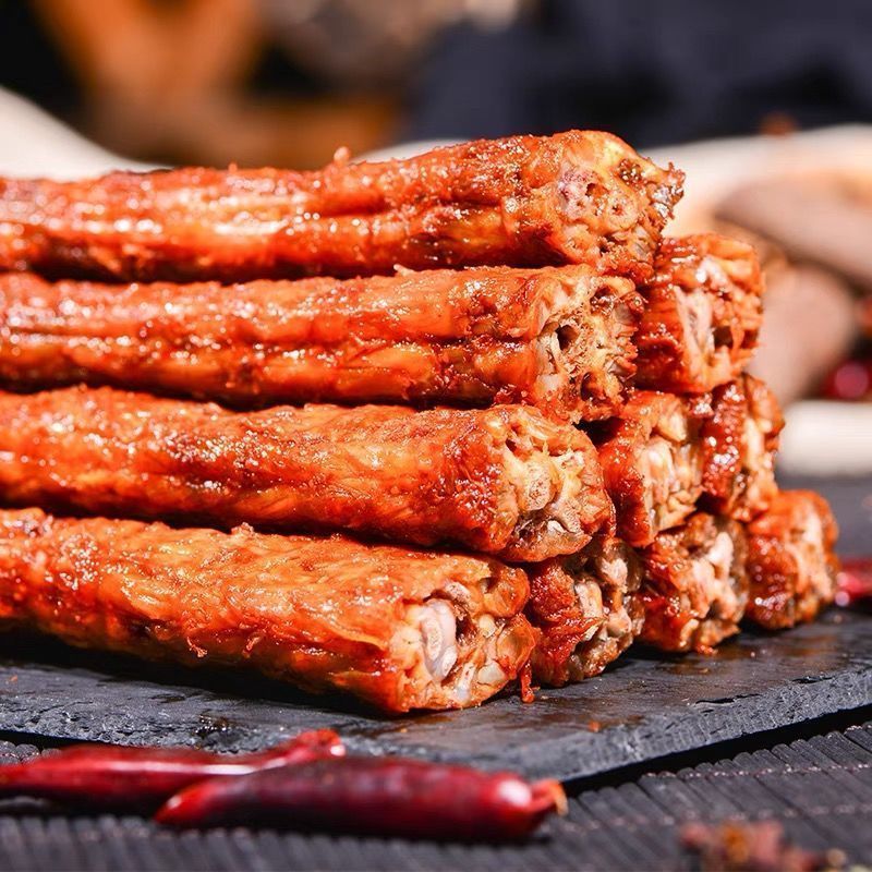 京喜好货10根99黑鸭味烤脖鸭脖鸡脖鸭脖子一整根麻辣小吃零食30克混合