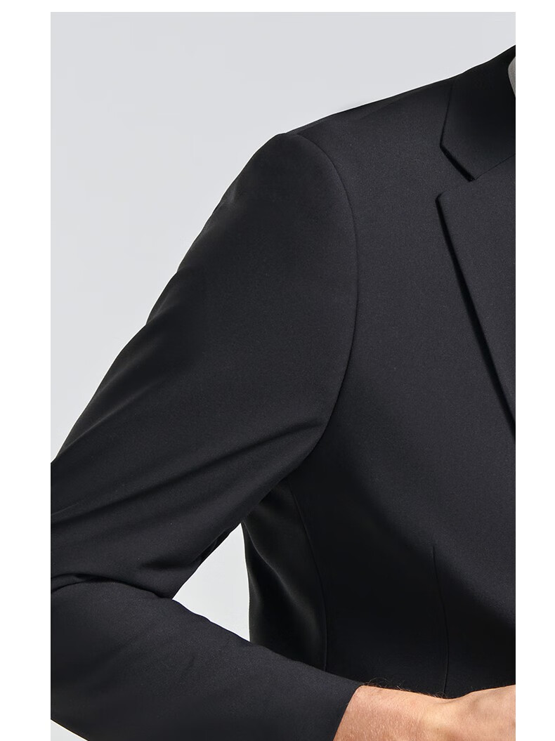 SHANSHAN Men's Suit Jacket for Spring And Autumn, Solid Color Two-Button Wrinkle-Resistant Professional Formal Wear Business Casual Blazer 18