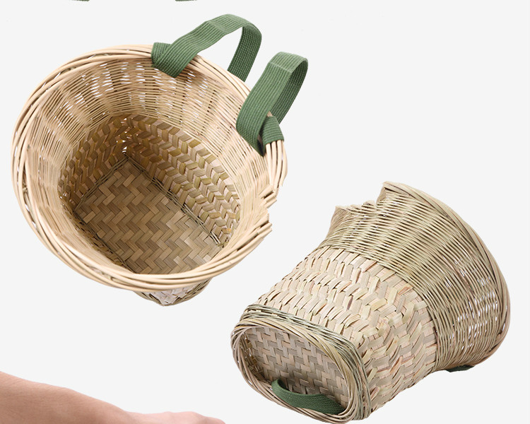 纯手工编织竹编背篼大人竹蔑背篓背框收纳筐舞蹈道具小背篼夹背儿