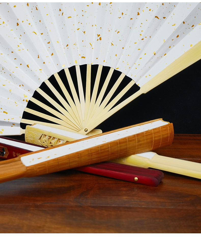 扇子古风折扇男题字扇子定制来图logo古风折扇男写字手写中国风蹦迪扇