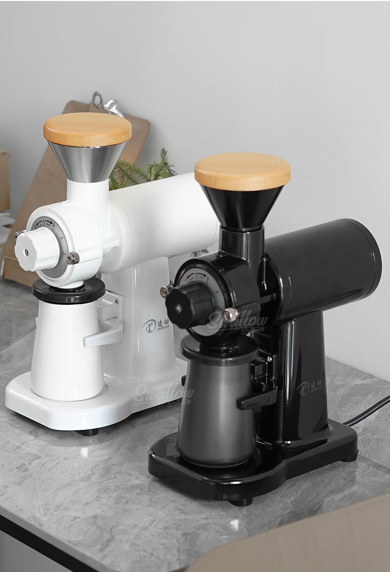 凌动电动鬼齿磨豆机意式平刀磨粉器单品手冲咖啡研磨机家用小钢炮