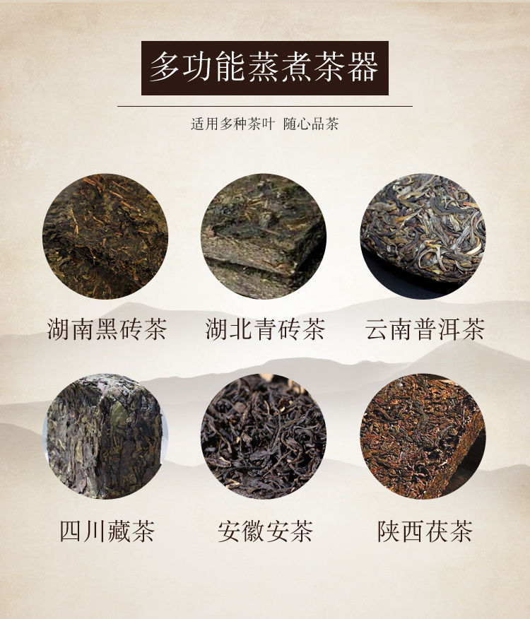 新品上市黑茶专用壶养生壶安化黑茶蒸茶器全自动煮茶器c12d新款