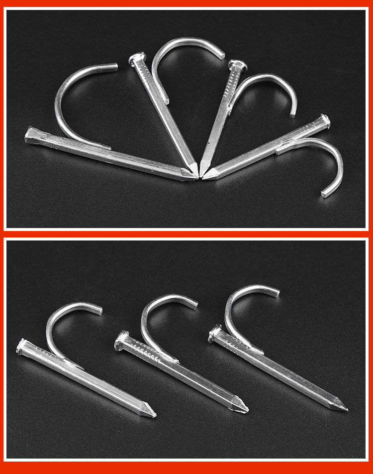 钢钉水泥钉20pvc水管钩钉水泥钢钉管夹卡子水管卡扣固定管卡码钉彩锌4