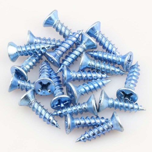 螺丝钉蓝白十字沉头自攻钉断桥铝门窗专用高强度平头自攻丝加硬多用钉