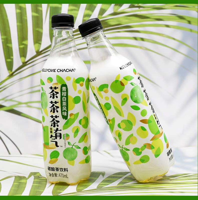 低糖碳酸茶饮料 青柑白茶风味 470ml*15瓶整箱 娃哈哈饮料茶饮料 青柑