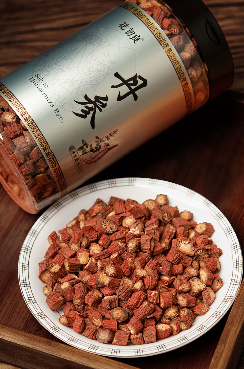 精选正丹参中药材500g丹参养生茶红袍丹参片紫袍丹参【推荐】 图片色