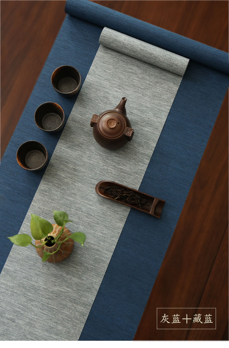 点茗纸编平纹防水桌旗茶布禅意茶桌布功夫茶具配件茶台茶几桌垫布浅