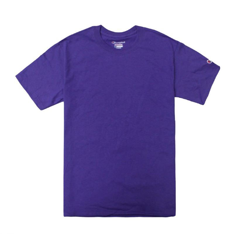 美版champion冠军短袖t恤男女同款情侣款圆领纯棉logo打底衫t425白色l