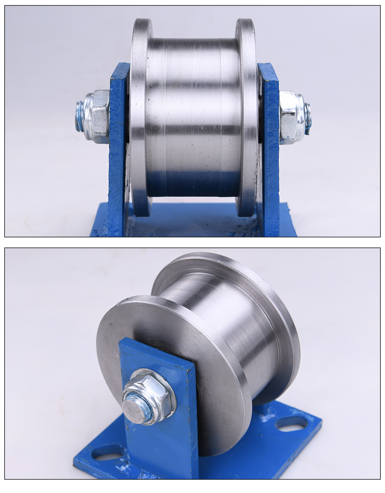 赢夫人(mrs win)45#钢加厚h型双边轨道轮/工字钢滑轮/重型方钢槽轮