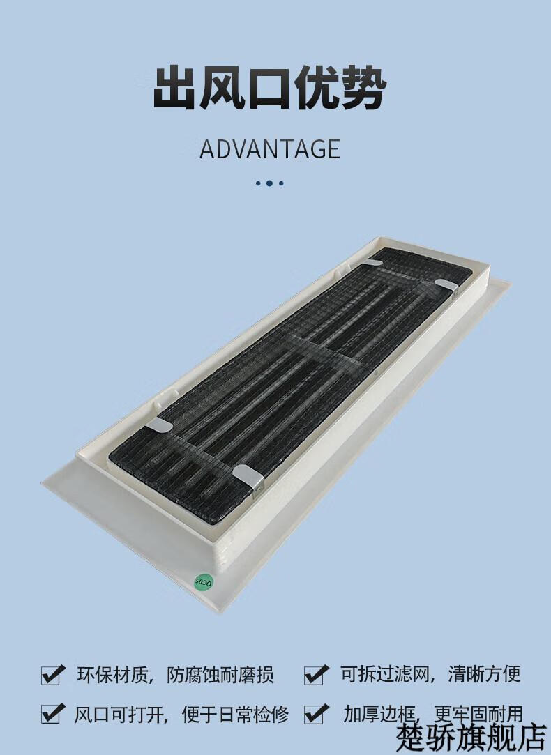 排风口网罩中央空调出风口百叶格栅换气通风口风罩散流器方变圆 带滤