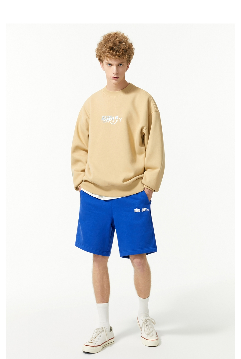 teenie weenie menteenieweenie小熊男装冬季衣多穿加绒圆领卫衣 藏青