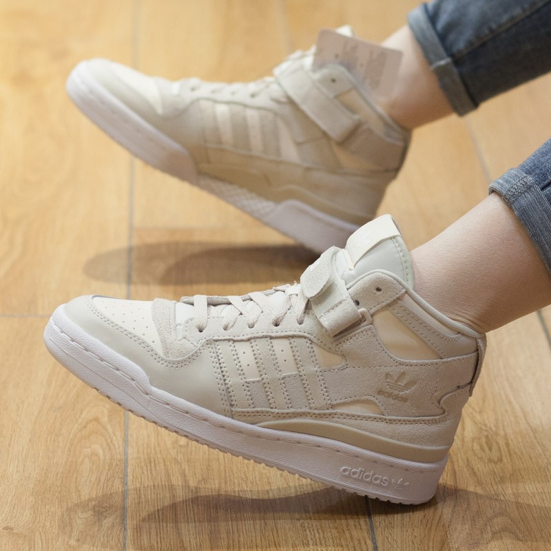 adidas阿迪达斯三叶草女鞋秋冬新款运动休闲舒适高帮复古板鞋gz8592gz