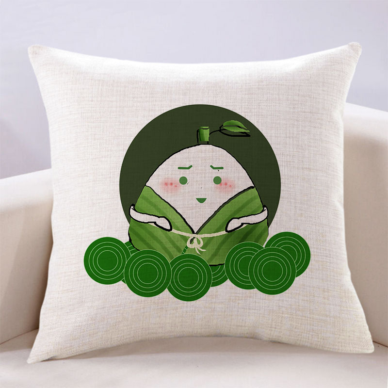 万燊 中秋创意礼品端午节粽子抱枕吉祥物考试祝福送男女生六一儿童枕