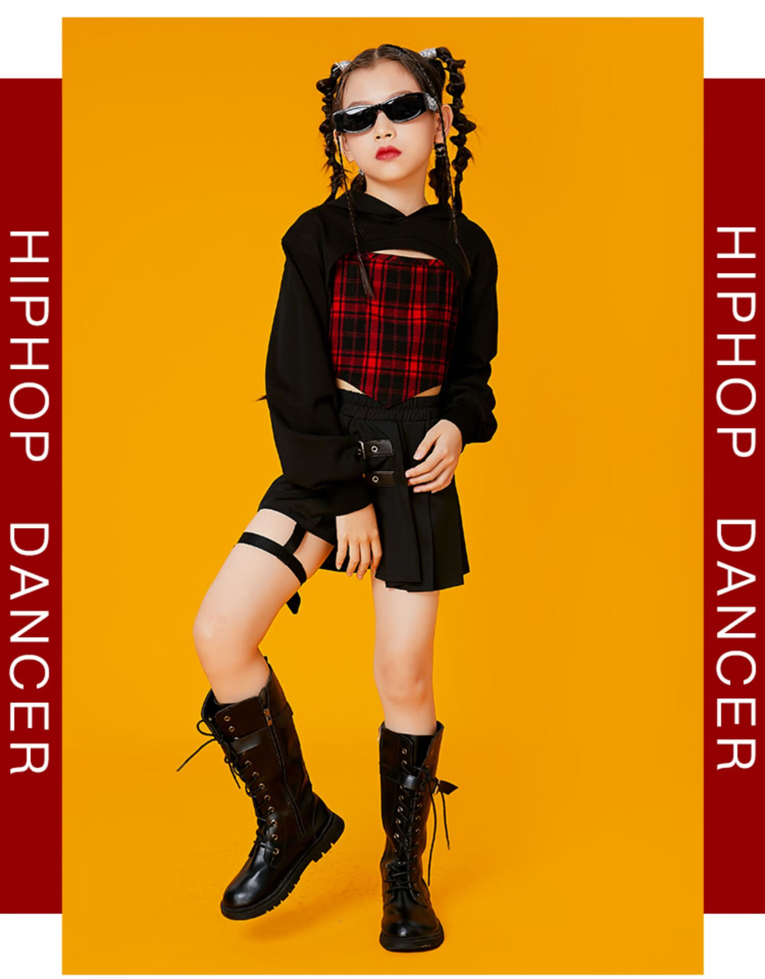 女孩爵士舞蹈服装爵士舞服装女童炫酷表演出服模特走秀时装儿童女团