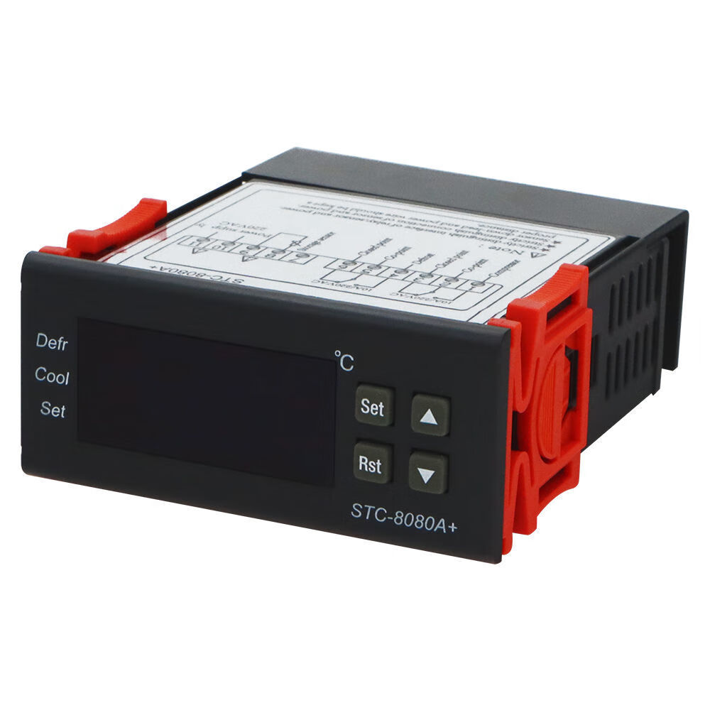 定制定制stc-8080a温度控制器冷冻机控制器 电子温控器定时化霜温度