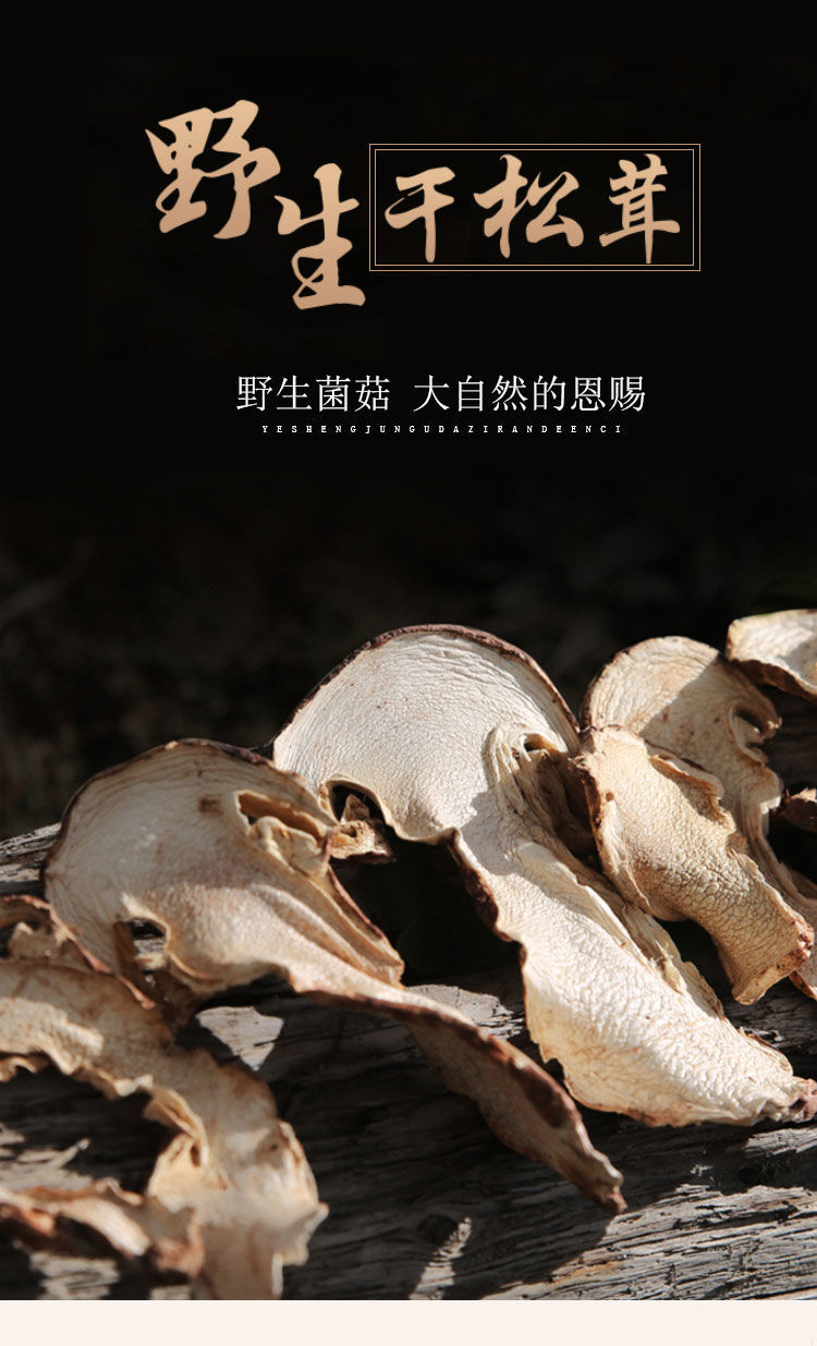 雅江松茸 甘孜州干货特产干松茸菌松茸菌非姬松茸干片 松茸干片【250g