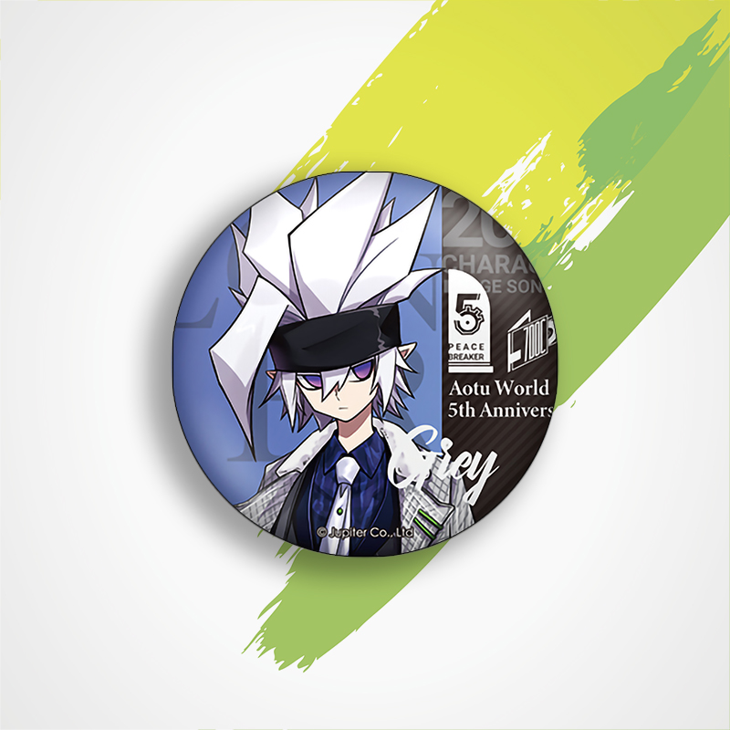 凹凸世界动漫周边徽章五周年金格瑞安迷修雷狮二次元胸章胸针挂饰礼品