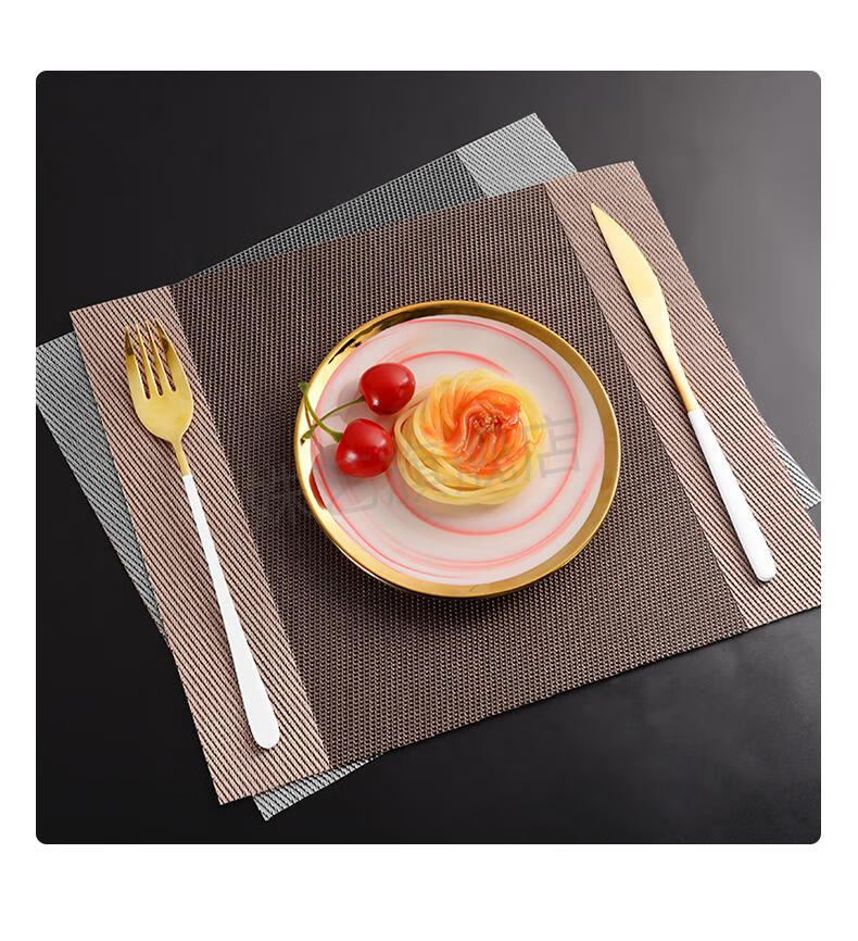 小桌子西餐垫小餐垫小尺寸桌垫小块隔热垫子餐桌防水西餐垫简约现代