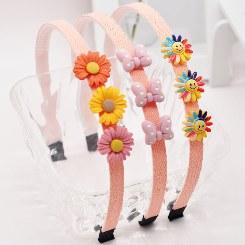 发箍带齿防滑小卡通公主头箍头饰水果动物小雏菊草莓雏菊黄娃3