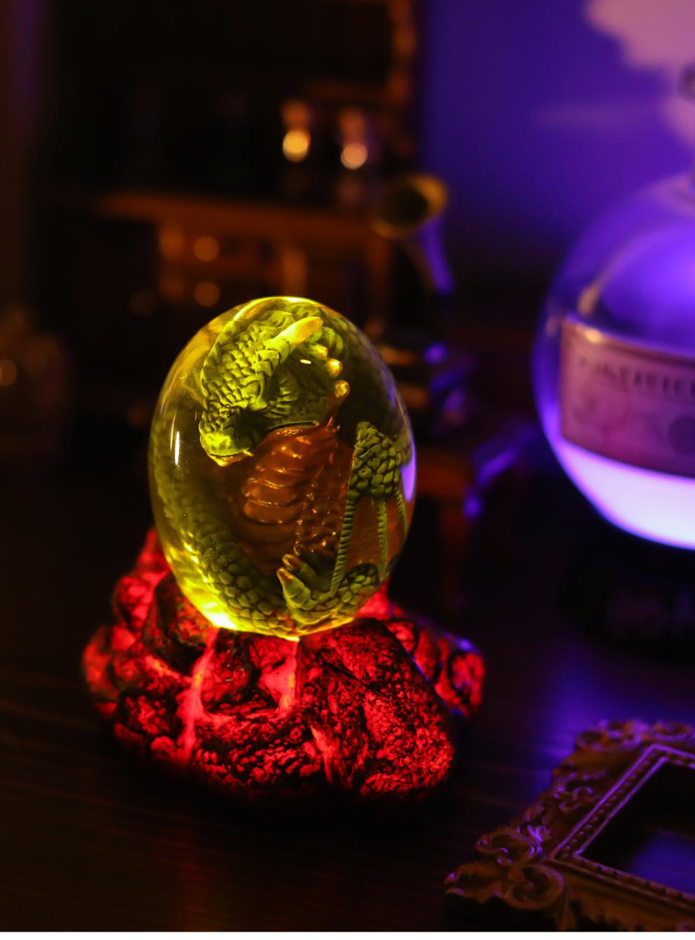 哈利波特龙蛋发光熔岩龙蛋哈利波特挪威脊背恐龙蛋喷火龙魔法觉醒创意