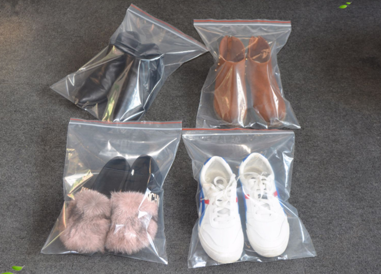 溪涧亭装鞋袋子 透明塑料袋 加厚防水打包袋鞋子收纳袋子旅行装鞋袋