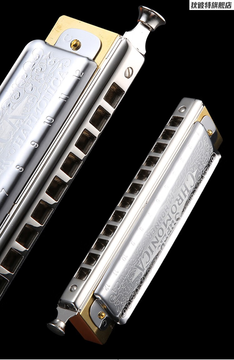 品质好物德国进口和来和来270木格12孔半音阶口琴演奏入门初学f调