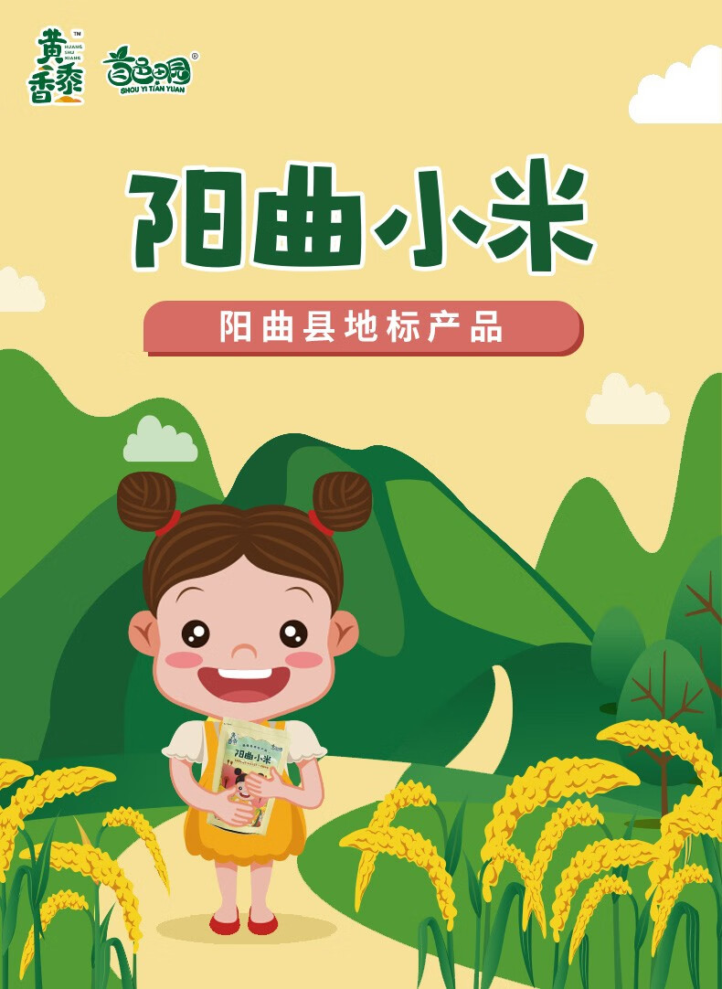 首邑田园山西特产阳曲小米山西黄小米12kg月子米小米粥五谷杂粮粥米