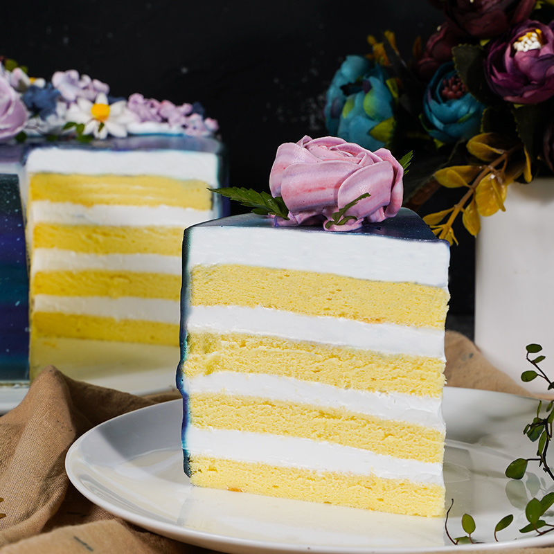 kfi雪之花甜点植脂淡奶油植物稀奶油1kg家用蛋糕裱花练手烘焙原料 淡