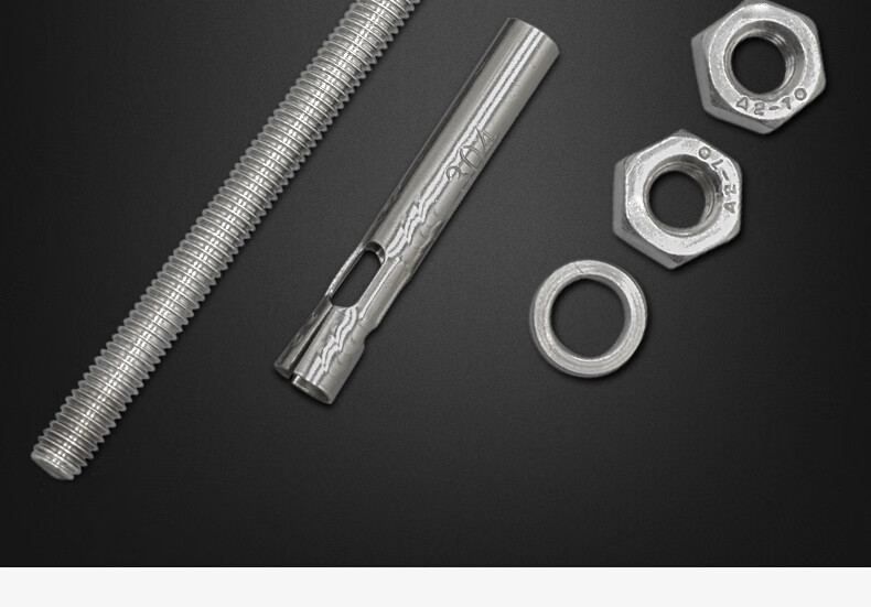 索聚304不锈钢加长膨胀螺栓m6m8m10m12吊顶爆炸锣丝晾衣架膨胀螺丝杆