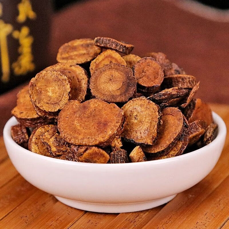 炙甘草片 圆片甘草制甘草中药材 野生特级炙甘草片泡水 250克【图片