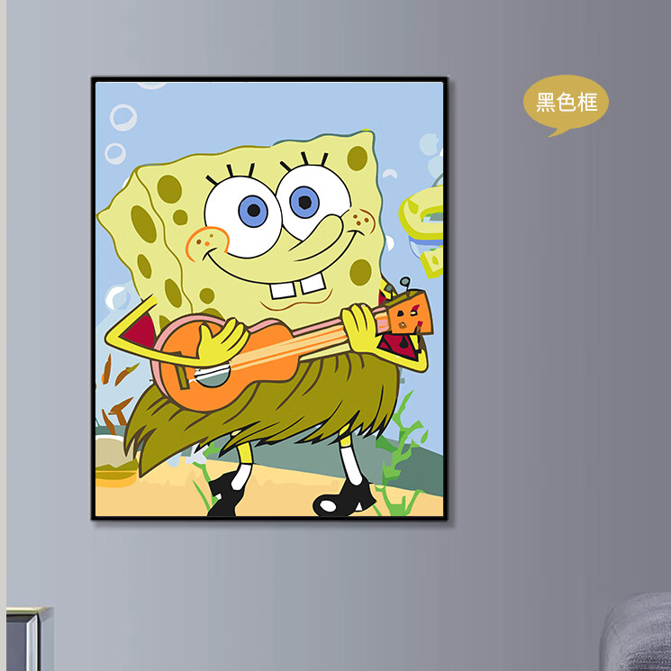 小米mi生态米家通用数字油画画画diy卡通油彩画填色解闷手工涂色填充