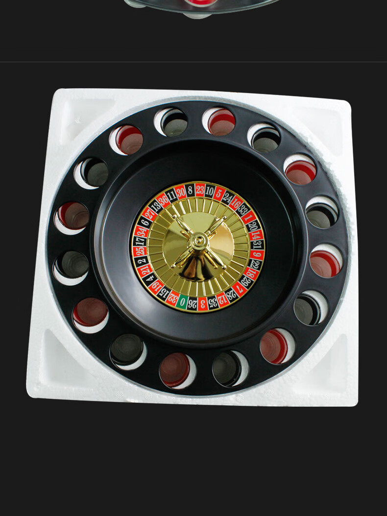 俄罗斯转盘轮盘俄罗斯轮盘赌12英寸喝酒玩具活动抽奖幸运大转盘娱乐
