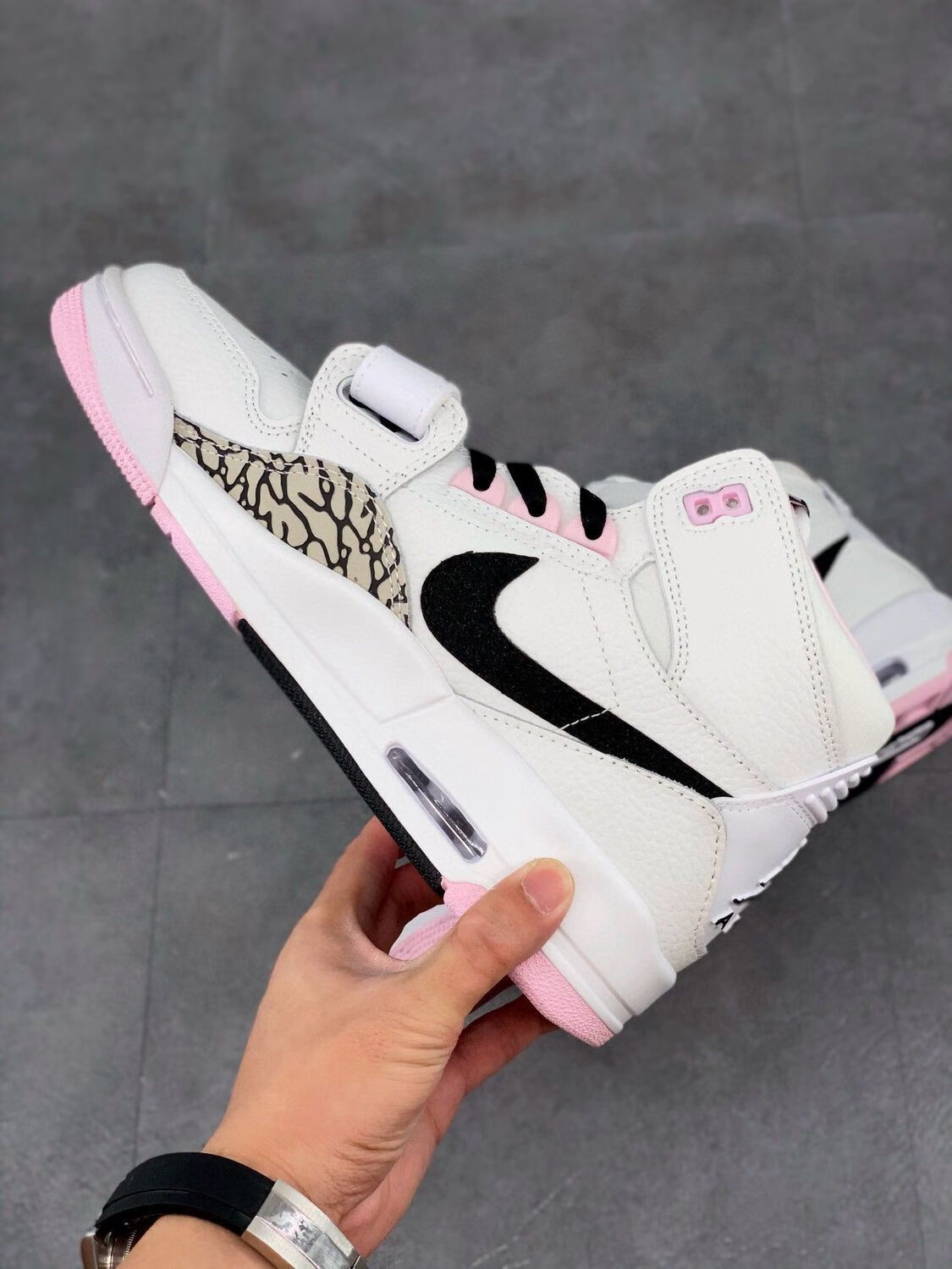 纯原air aj312 白粉女神女鞋运动鞋跑步鞋樱花粉合体鞋 at-4040-106