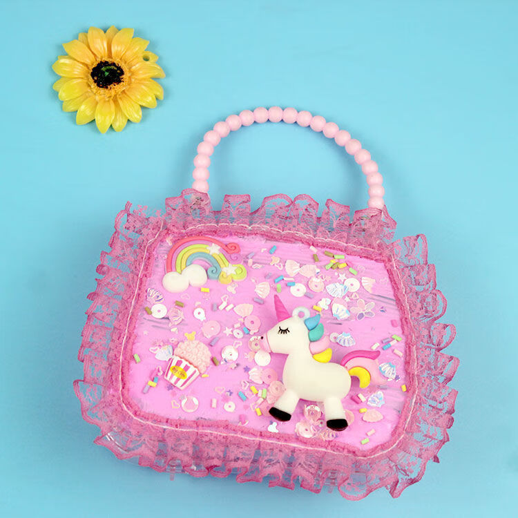 小米生态家居通用儿童创意手工手提包奶油胶卡通手提包小女孩手工