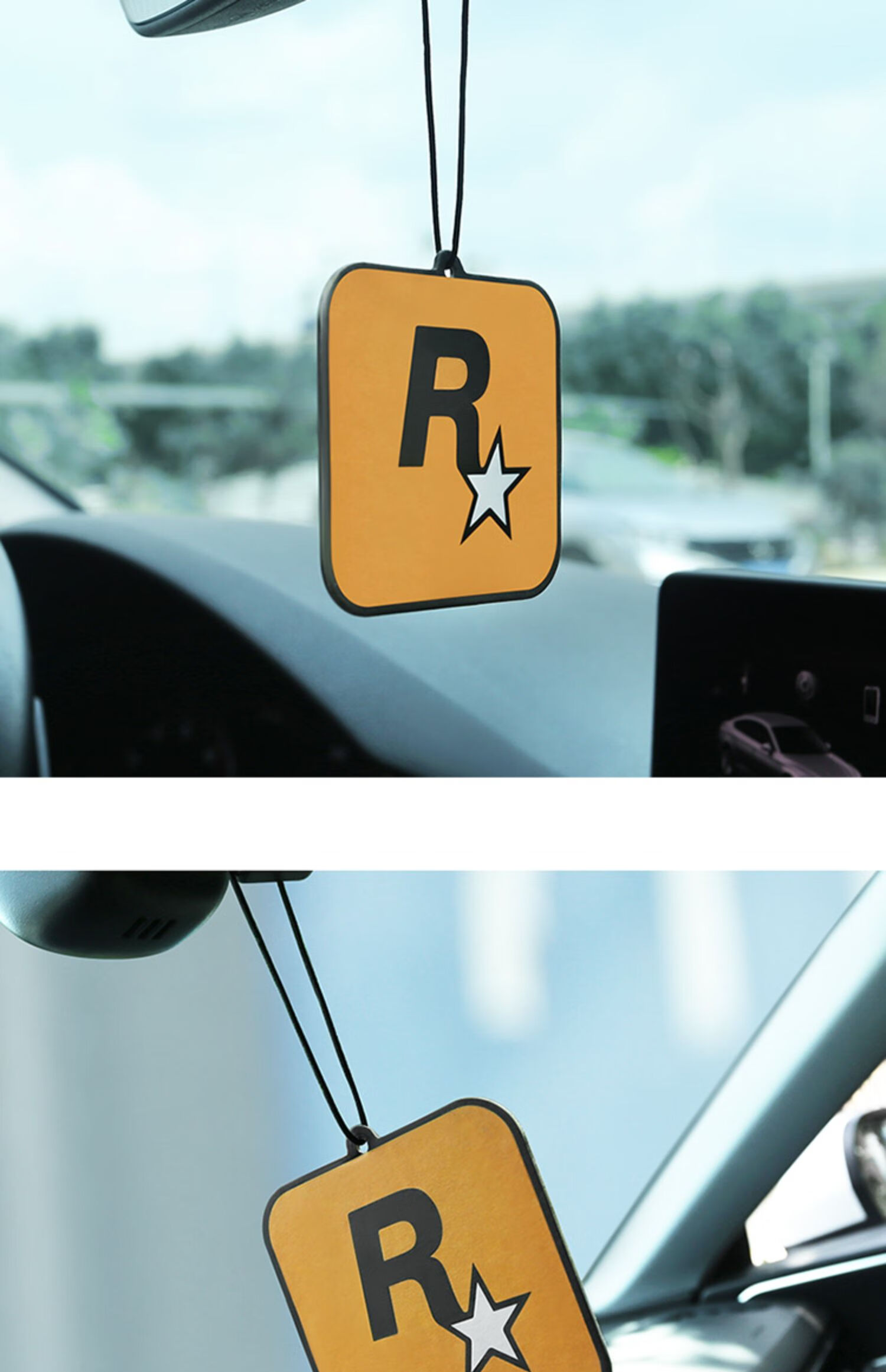 r星车挂件香水车载香片r星挂件车内香薰摆件持久香薰片汽车内饰好物