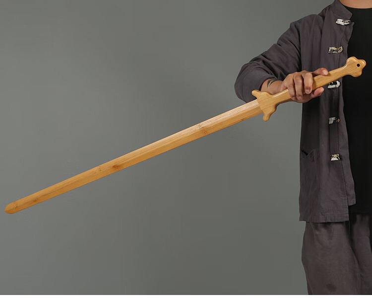 大宝剑全竹剑木剑实木质剑武术训练习表演单双手剑道太极唐剑 全竹