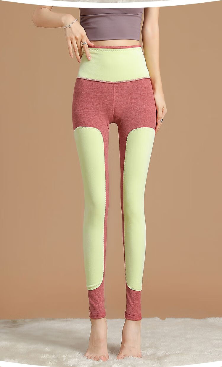 毛裤女秋冬德绒大码高腰显瘦秋裤女内穿加绒加厚加长保暖棉毛裤aa