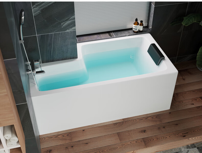 9-1.8米尺寸小型浴缸定制 切角定制右群空缸 1.